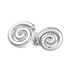 304 Stainless Steel Spiral Stud Earrings EJEW-K295-18P-2