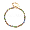 304 Stainless Steel Rhinestone Cup Chain Bracelets for Women BJEW-G753-01G-03-4