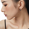 1 Pair 925 Sterling Silver Hoop Earrings EJEW-BBC0001-83P-4