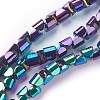 Electroplate Glass Beads Strands EGLA-I010-FP02-1