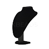 MDF Covered with Velveteen Bust Shaped Necklace Display Stands ODIS-S015-01C-2