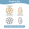 100Pcs 2 Colors 316 Stainless Steel Bead Caps STAS-YW0003-39-2