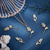 16Pcs 2 Style  Rack Plating Alloy Pendants PALLOY-FH0001-80-2