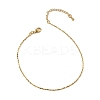 Brass Link Chain Bracelets for Women BJEW-G735-06G-4