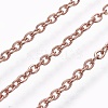 304 Stainless Steel Cable Chain Necklaces LS-NJEW-P248-01RG-2