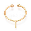 Brass Cup Peg Ring Settings KK-N274-34G-2