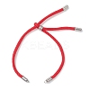 Nylon Round Cord Slider Bracelet Makings AJEW-JB01516-01-1