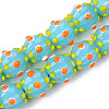 Handmade Lampwork Beads Strands LAMP-N021-007D-1