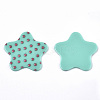 Opaque Printed Acrylic Cabochons MACR-N011-002-C02-1