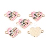Alloy Colorful Enamel Connector Charms ENAM-CJC0019-01I-1