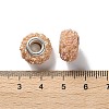 AB Color Resin Rose Flower European Beads RESI-M001-05B-3