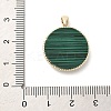 Brass Micro Pave Clear Cubic Zirconia Pendants KK-P260-30G-3
