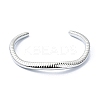 304 Stainless Steel Snakes Cuff Bangles BJEW-G693-02P-2
