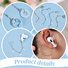 Silicone & Brass Earphone Chains HJEW-OC00027-4
