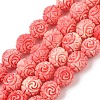 Dyed Synthetic Coral Carved Beads Strands GG-CBA1CDD-03-1