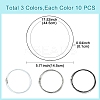 30Pcs 3 Colors Stainless Steel Wire Necklace Cord DIY Jewelry Making TWIR-YW0001-04-3