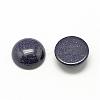 Synthetic Blue Goldstone Cabochons G-R416-8mm-34-2