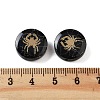 Dyed Black Synthetic Turquoise Beads G-F775-B03-3