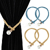 4Pcs 2 Colors Polyester Curtain Tiebacks AJEW-DR0002-20B-1