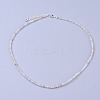 Natural Rutilated Quartz Beaded Necklaces NJEW-K114-B-A10-1