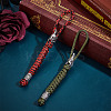 2Pcs 2 Colors Handmade Spartan Nylon Parachute Cord Pendant Decorations for Men KEYC-HY0001-32-4