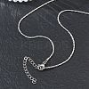 1.2MM 304 Stainless Steel Boston Link Chain Necklaces NJEW-D328-01P-02-5