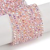 Electroplate Glass Beads Strands GLAA-Q105-04B-1