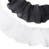 2Pcs 2 Color Nylon Pleated Lace Trim OCOR-TA0002-75-4