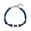 Synthetic Non-magnetic Hematite Beaded Bracelets BJEW-S156-04P-C-1