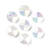 UV Plating Luminous Transparent Acrylic Beads OACR-P010-05D-1