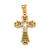 Ion Plating(IP) 304 Stainless Steel Pendants STAS-D110-14G-1