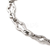 304 Stainless Steel Hollow Cross-Linked Bracelets for Men BJEW-JB12293-02-3