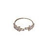 Alloy Rhinestone Cuff Bangles for Women WGA6A1A-03-2