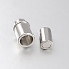 Column 304 Stainless Steel Magnetic Clasps with Glue-in Ends STAS-N057-24-3