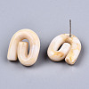 Opaque Resin Stud Earrings X-EJEW-T012-01-A04-3