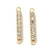 Ion Plating(IP) 304 Stainless Steel Crystal Rhinestone Connector Charms STAS-S131-08G-1