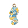 Alloy Enamel Pendants PALLOY-P313-09A-G-1