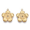 304 Stainless Steel Pendants STAS-T060-44G-2