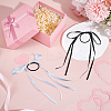 4Pcs 4 Colors Satin Hair Ties OHAR-GO0001-15-4