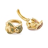 Brass Micro Pave Cubic Zirconia Earrings EJEW-E309-06G-3