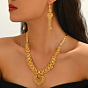 Elegant Alloy Hollow Heart Tassel Earrings & Necklaces for Women TJ4371-3