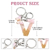 Resin & Acrylic & Faux Suede Tassel Keychain KEYC-YW00123-01-3