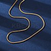 304 Stainless Steel Square Snake Chain Necklaces STAS-G244-83B-G-1