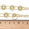 Brass Textured Rind Link Chain Necklaces NJEW-L013-06G-5