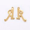 201 Stainless Steel Pendants STAS-O098-03G-A-2