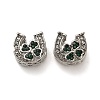 Alloy Rhinestone European Beads FIND-Q115-09P-1