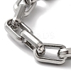 Non-Tarnish 201 Stainless Steel Cable Chain Bracelets for Women Men BJEW-H612-04P-2