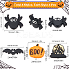 16Pcs 4 Styles Halloween Silicone Beads SIL-SC0002-09-2