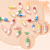 5 Colors Translucent Plastic Pendants KY-YW0001-81A-3