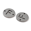 Non-Tarnish 201 Stainless Steel Hollow Flat Round Links FIND-R149-03F-P-2